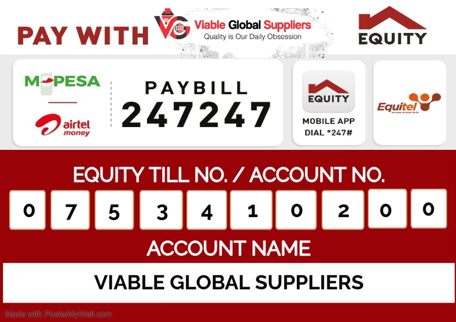 Viable Global Supplies Official Paybill Number